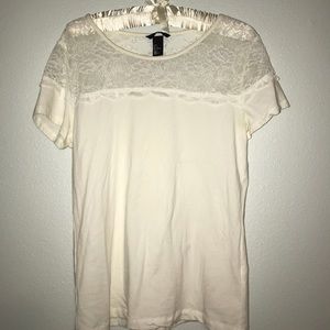White Lace T-Shirt